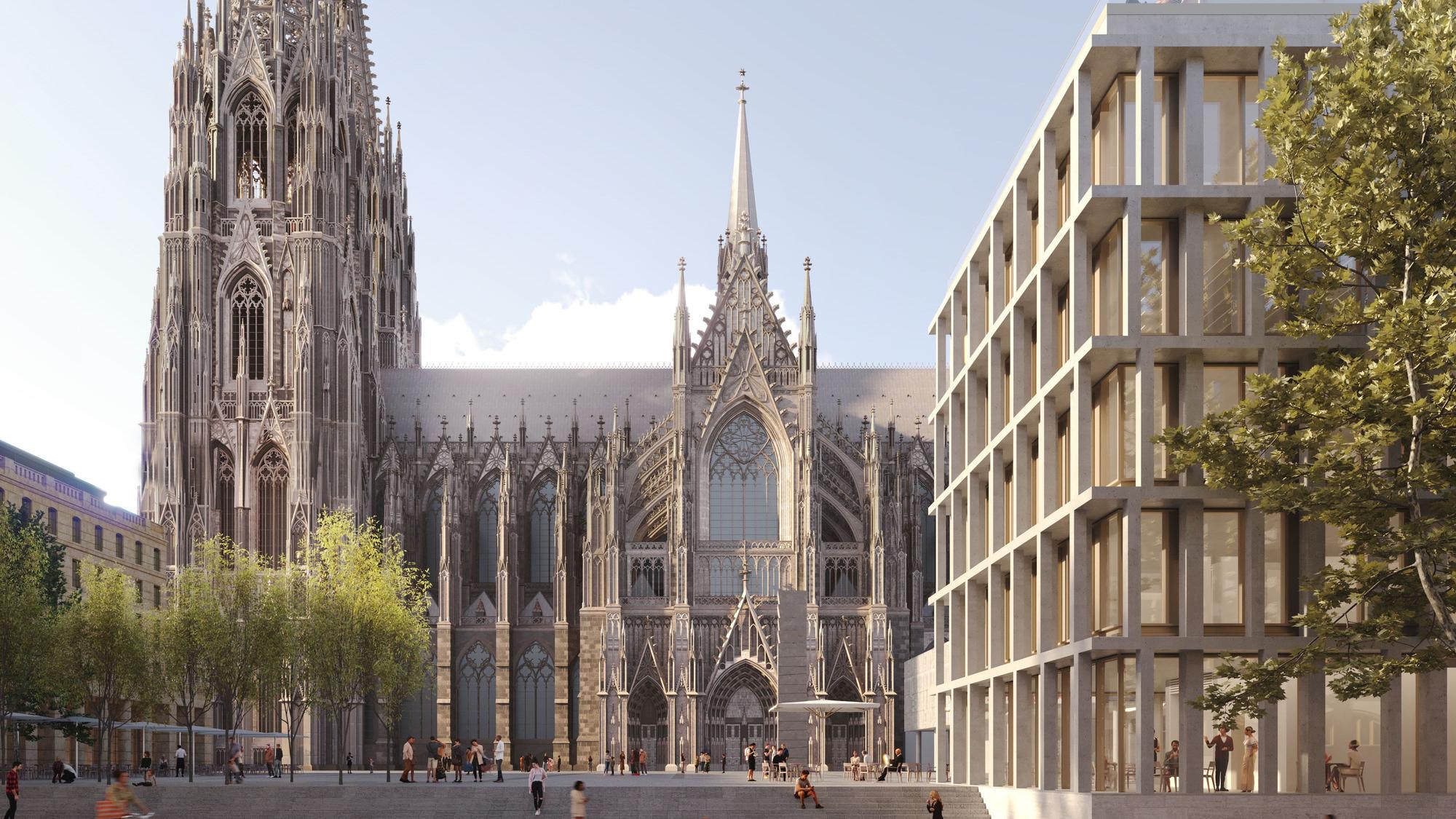 Die Visualisierung zeigt, wie die Historische Mitte Kölns in wenigen Jahren aussehen soll.