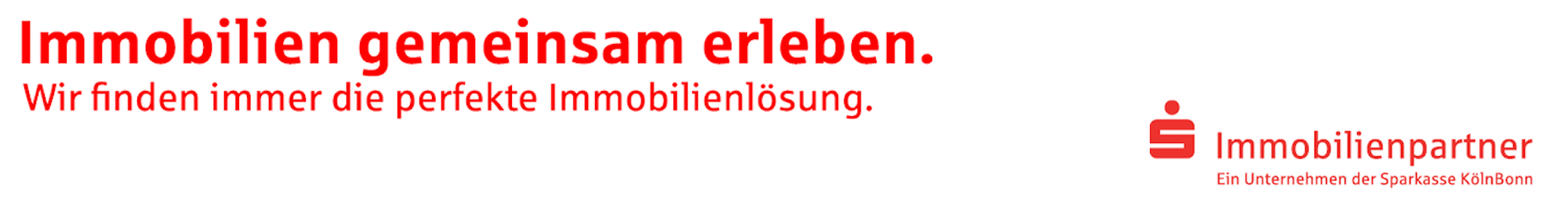 S Immobilienpartner Banner "Immobilien gemeinsam erleben".