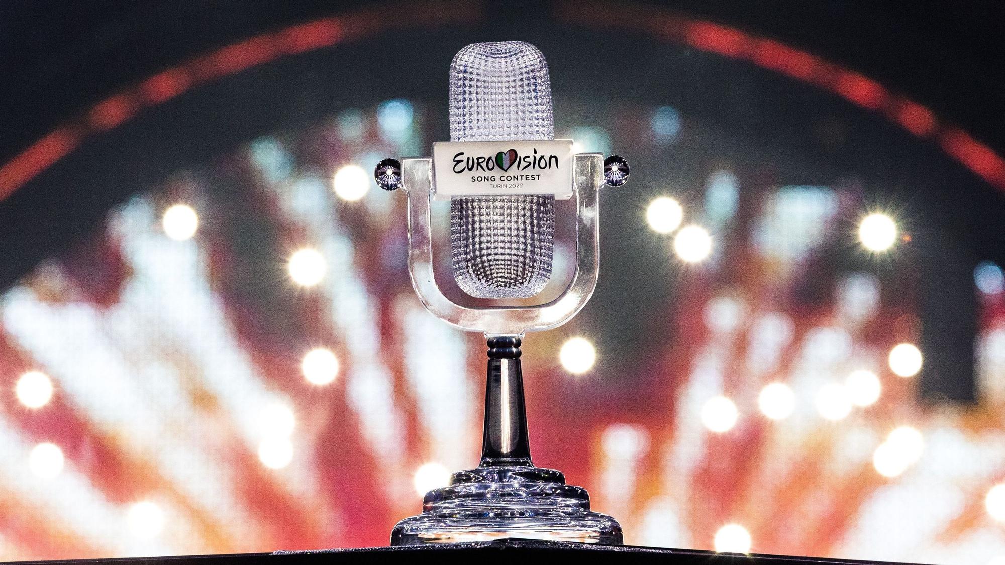 Die Trophäe des Eurovision Song Contest 2022