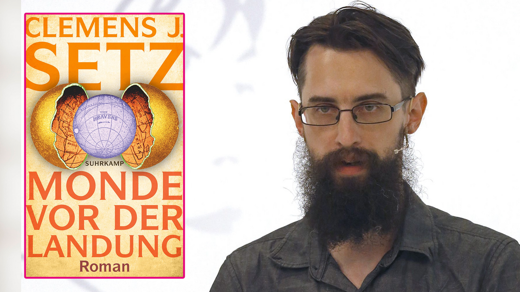 Clemens J. Setz bei der Verleihung des Georg-Büchner-Preis 2021.