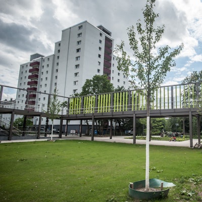 Blick in die Bahnstadt Opladen