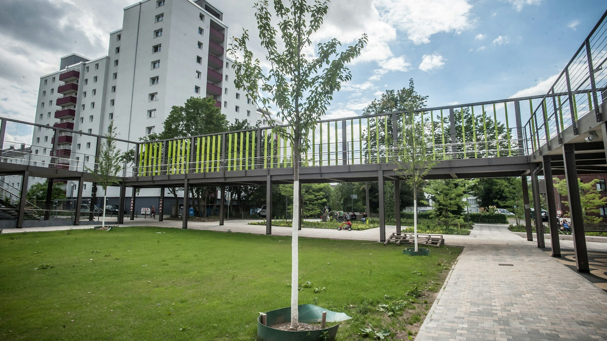 Blick in die Bahnstadt Opladen