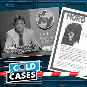 Collage aus einem Fahndungsplakat zum Mordfall Petra Nell, einem Ausschnitt aus der ZDF-Sendung "Aktenzeichen XY ungelöst" und einem Porträtbild von Petra Nell