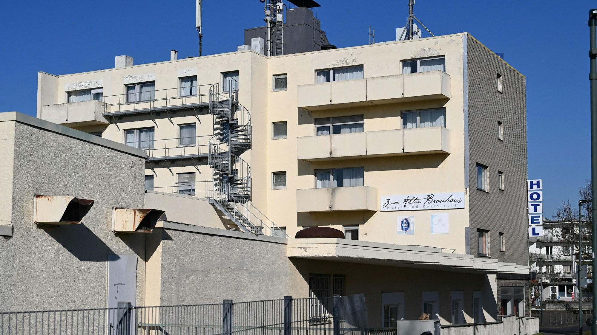 Das Hotel„ Zum Alten Brauhaus“ in Kerpen-Sindorf am Zentralplatz.