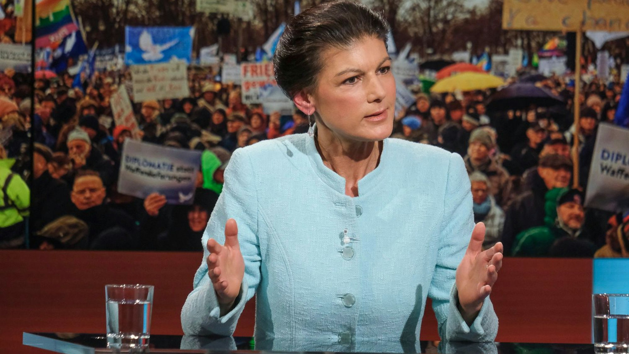 Sahra Wagenknecht bei „Hart aber Fair“ (Archivbild)