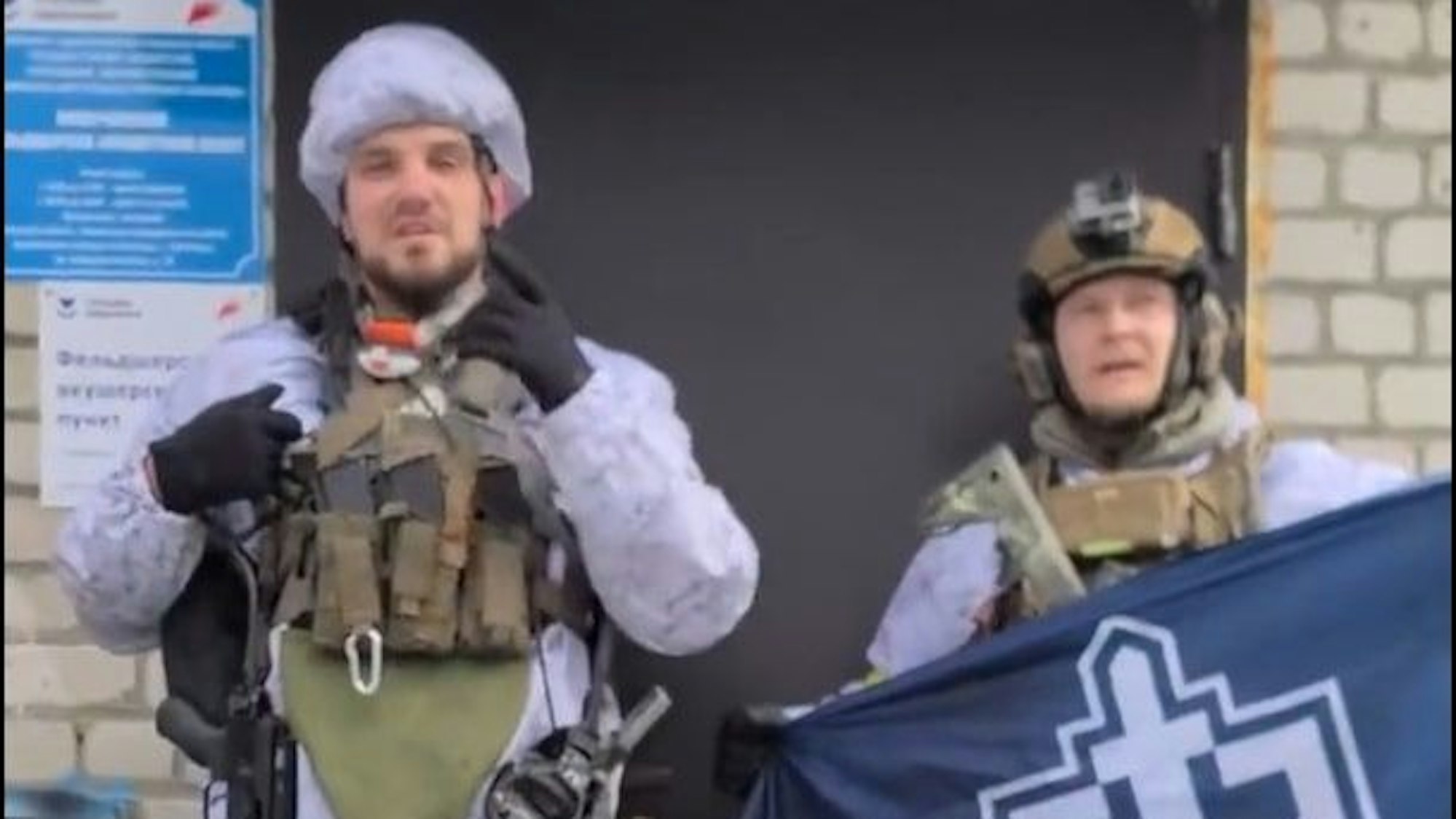 Denis Kapustin, alias Denis Nikitin (links) in Ljubetschanje.