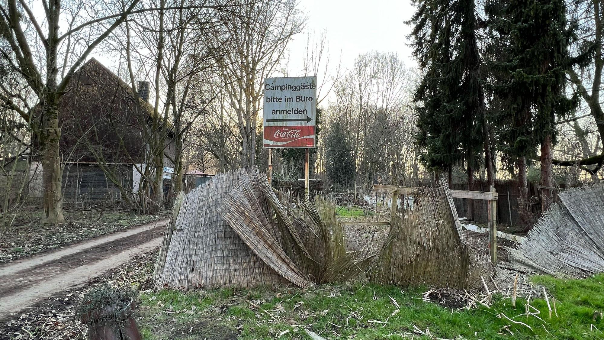 Der Campingplatz am Strandbad Langel ist ebenfalls verwaist.