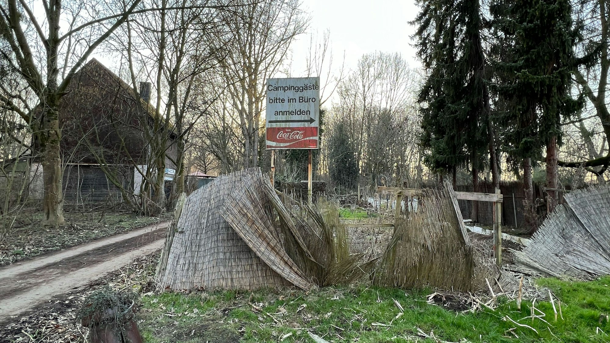 Der Campingplatz am Strandbad Langel ist ebenfalls verwaist.