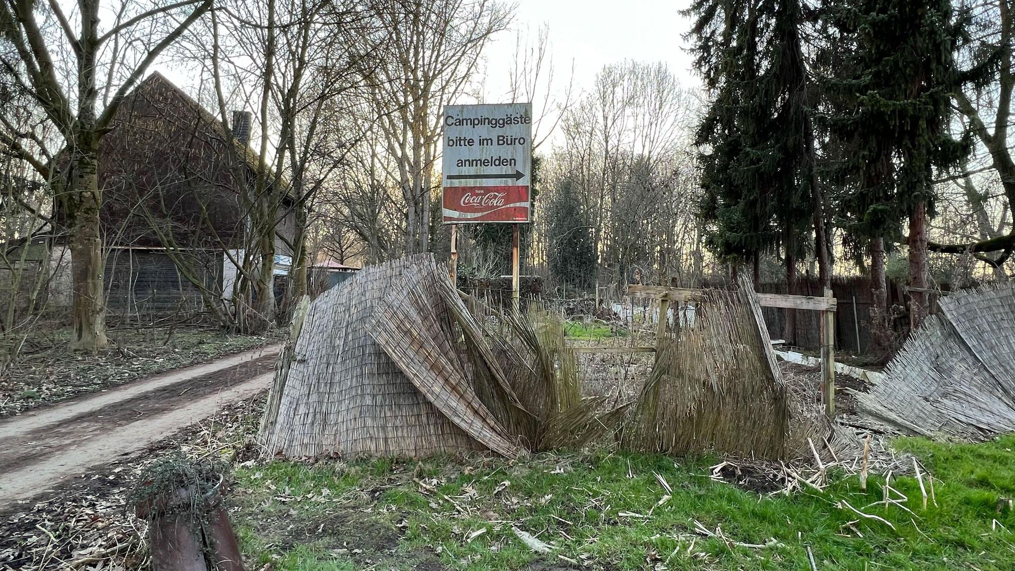 Der Campingplatz am Strandbad Langel ist ebenfalls verwaist.