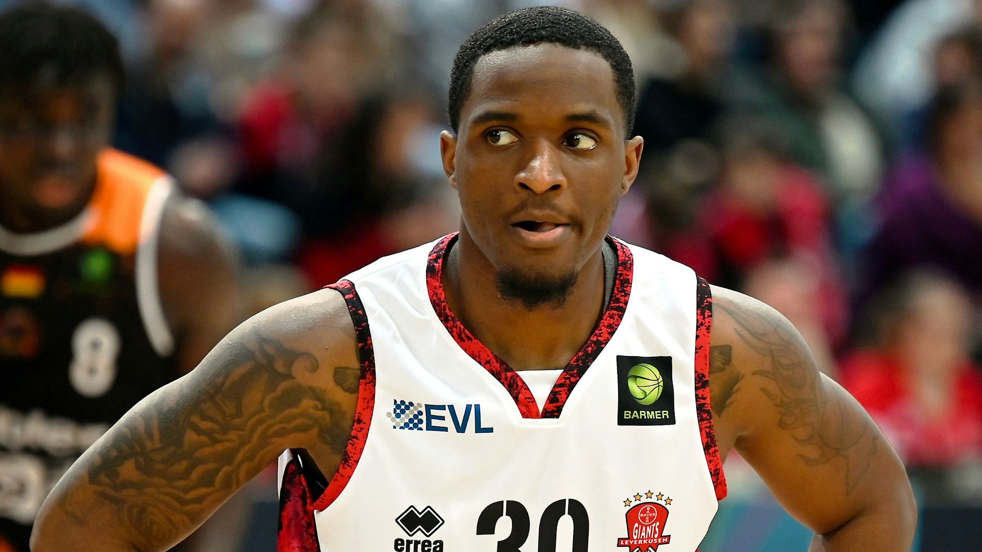 28.01.2023,-Basketball-Bayer Giants-Schwenningen
Trevion Crews (Bayer)
Foto: Uli Herhaus