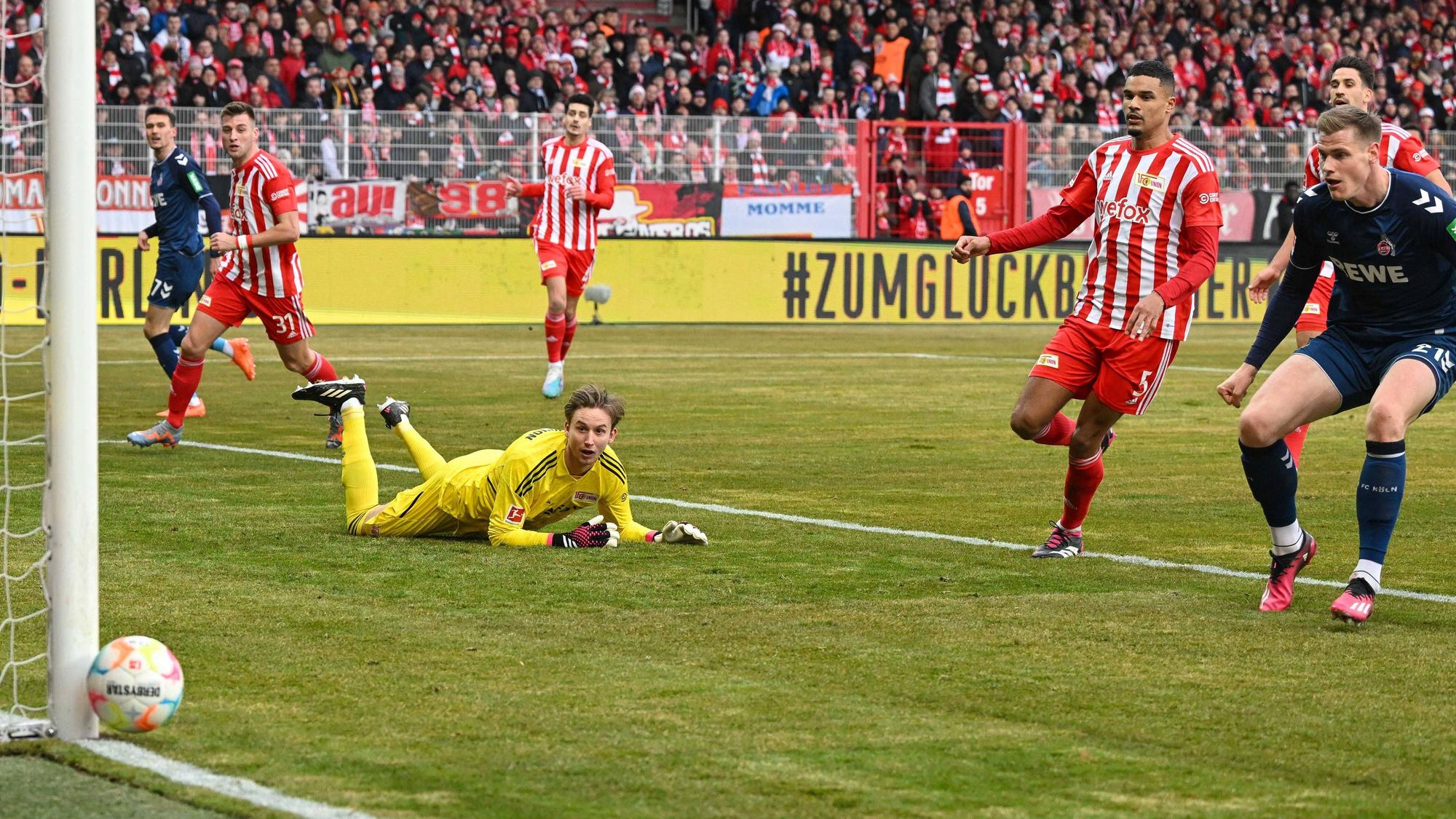 Fast die Führung für den 1. FC Köln.