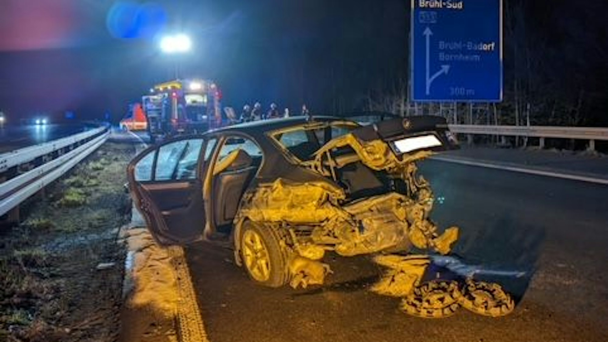 Blick auf das Wrack.