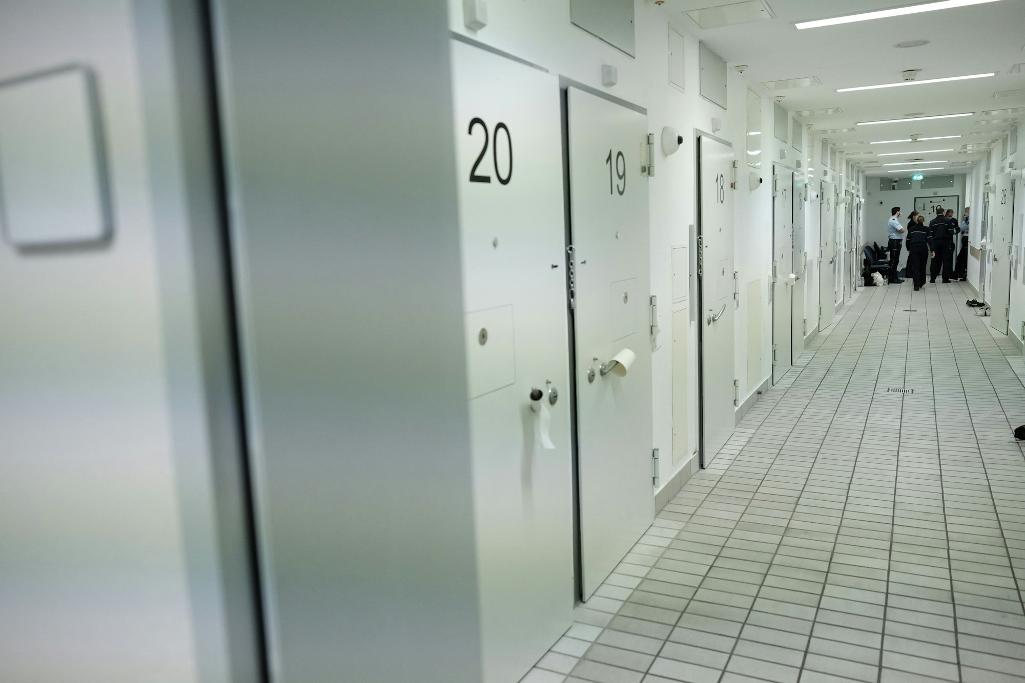 Die Gewahrsamszellen des Polizeipräsidiums in Köln-Kalk.