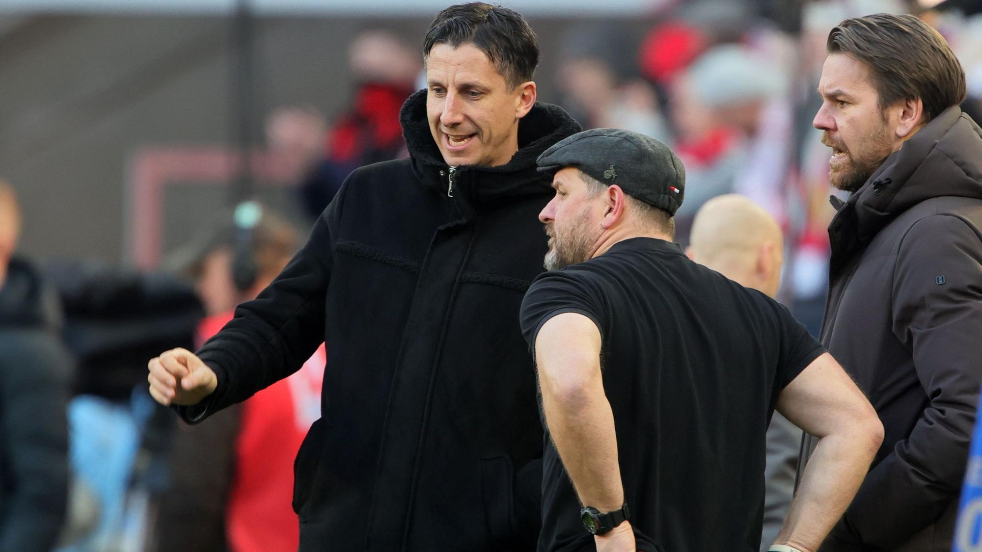 Christian Keller möchte, dass Trainer Steffen Baumgart dem 1. FC Köln länger erhalten bleibt als nur bis 2024.
