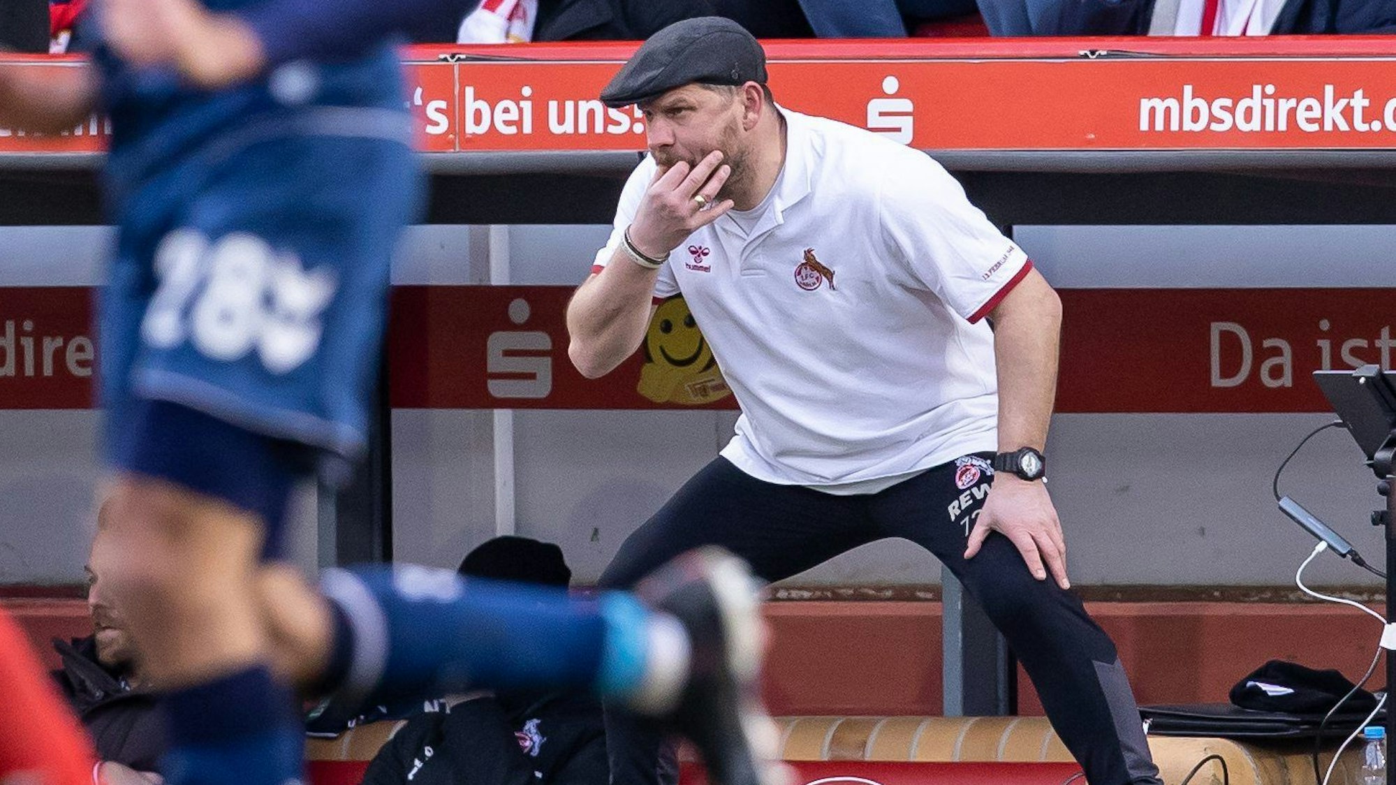 Steffen Baumgart hatte am Samstag in Berlin-Köpenick keinen Anlass, seine Mannschaft zusammenzupfeifen.