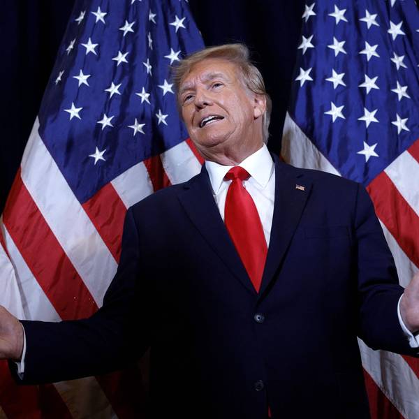 Former U.S. President Donald Trump speaks to reporters before his speech at the annual Conservative Political Action Conference (CPAC) at Gaylord National Resort & Convention Center on March 4, 2023 in National Harbor, Maryland. Trump took questions from reporters over a range of topics including on the progress of his campaign and his opinions on the war in Ukraine. Conservatives gathered at the four-day annual conference to discuss the agenda of the Republican Party.