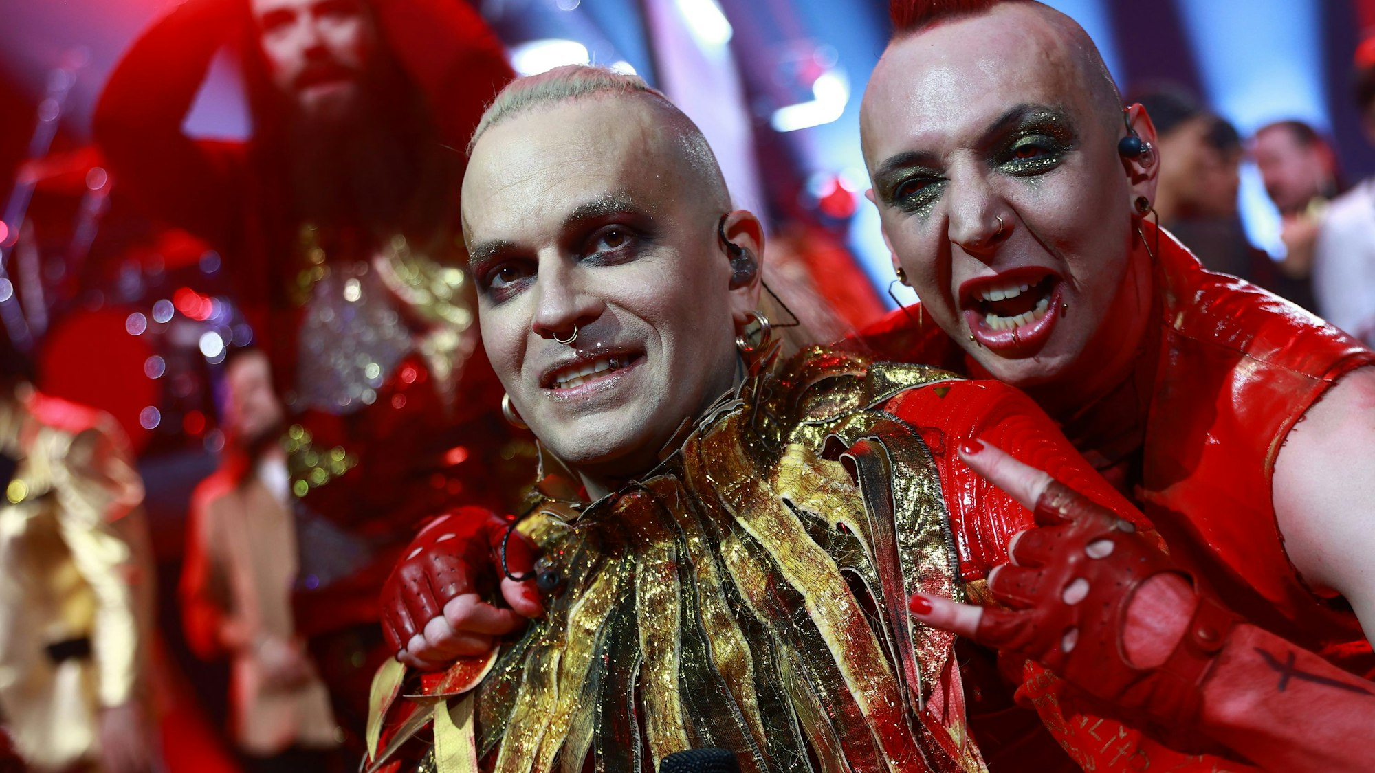 Lord of the Lost nach dem Sieg beim deutschen ESC-Vorentscheid.