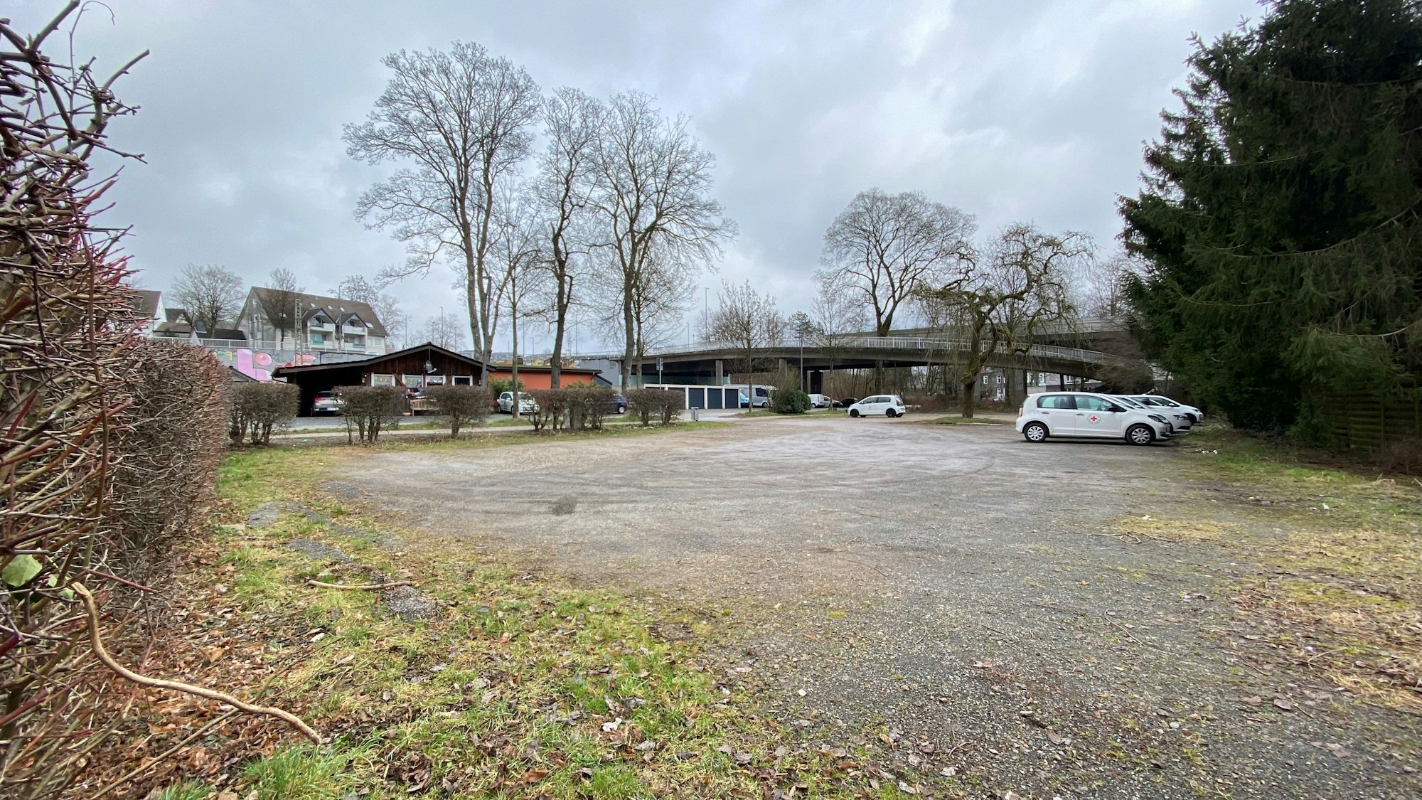 Parkplatz an der Bahnstraße in Wipperfürth.
