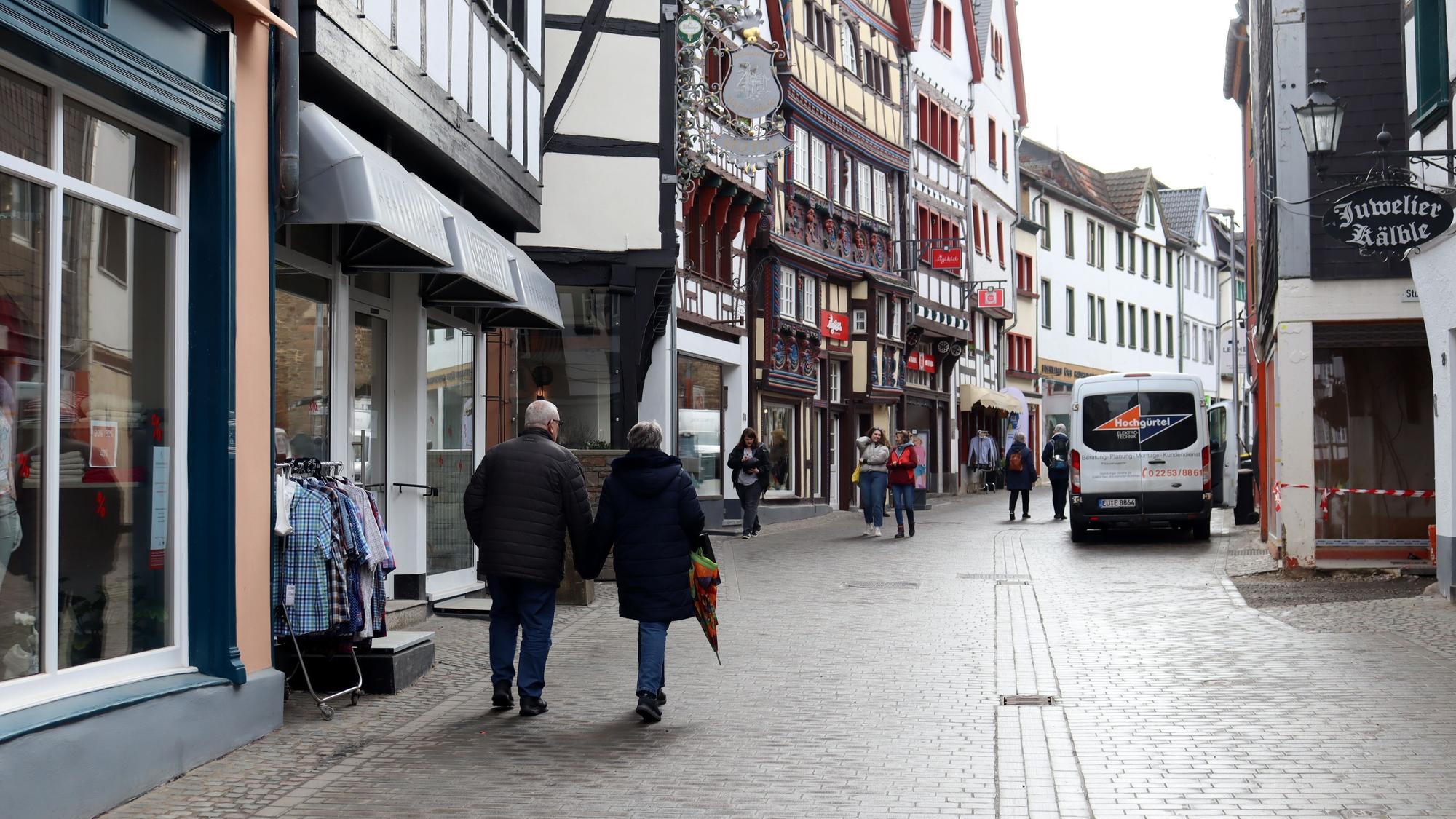 Die Orchheimer Straße in Bad Münstereifel.