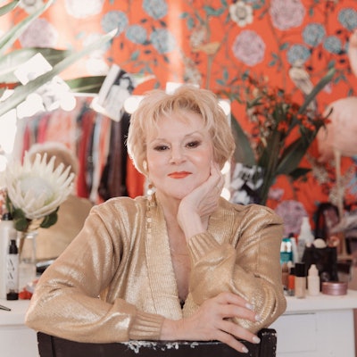 Sängerin Peggy March bei einem Fototermin.