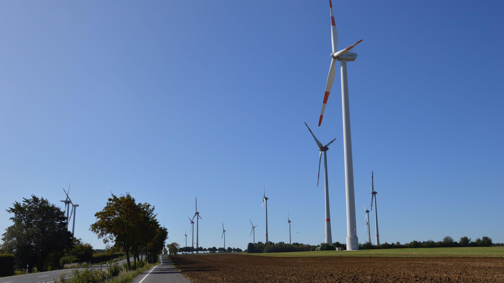 Der Windpark in Schöneseiffen