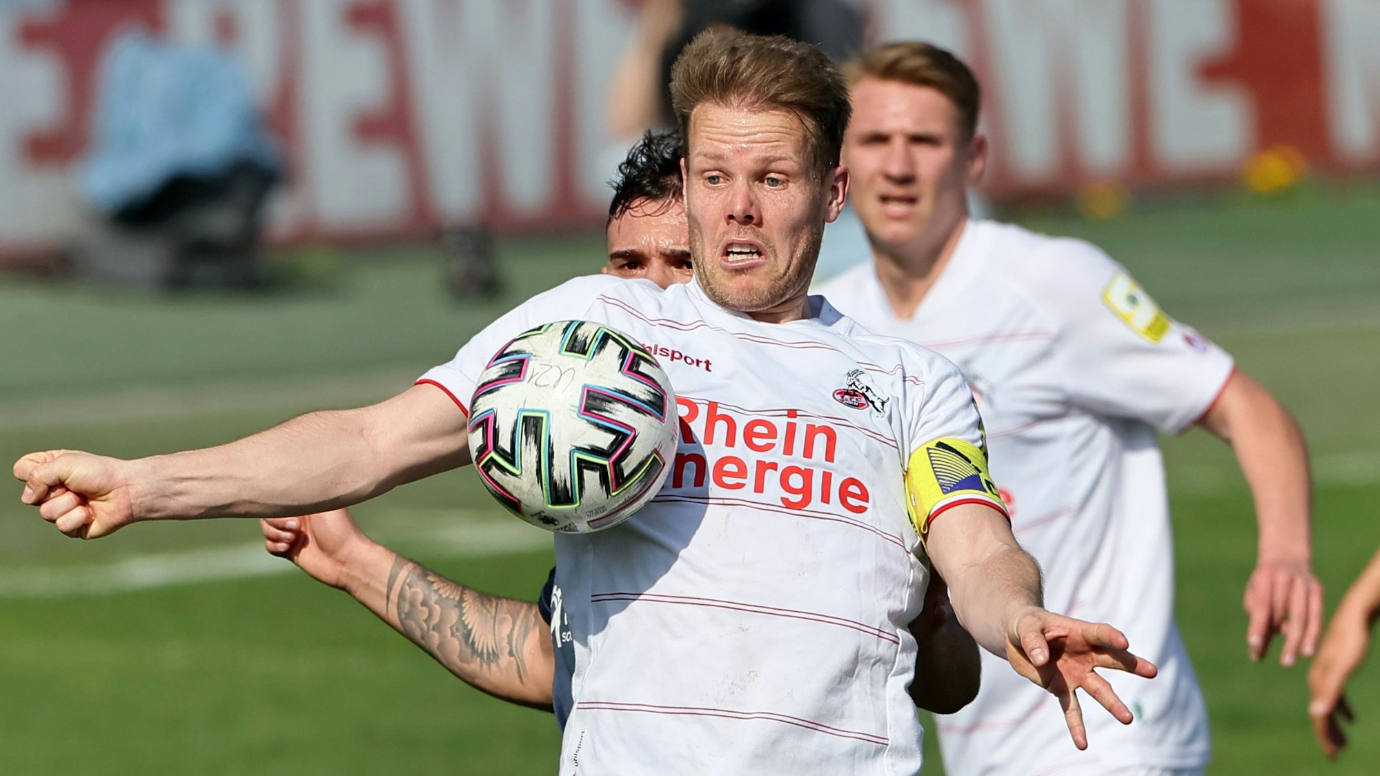 1.FC Köln U21 vs. Rot-Weiss Ahlen, Regionalliga West, Lukas Nottbeck (1.FC Köln), 26.03.2022, Bild: Herbert Bucco