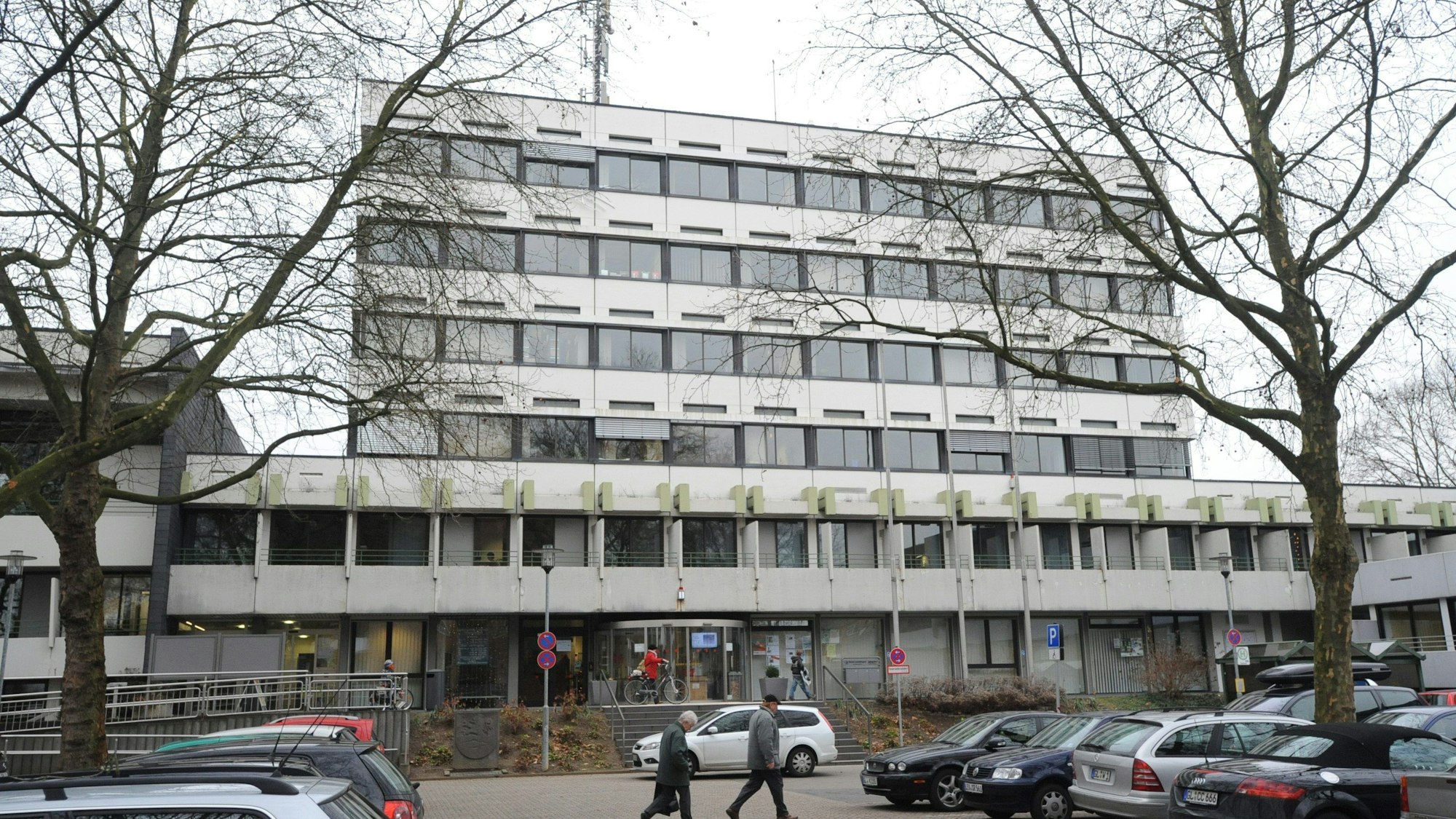 Fassade des Rathauses in Leichlingen