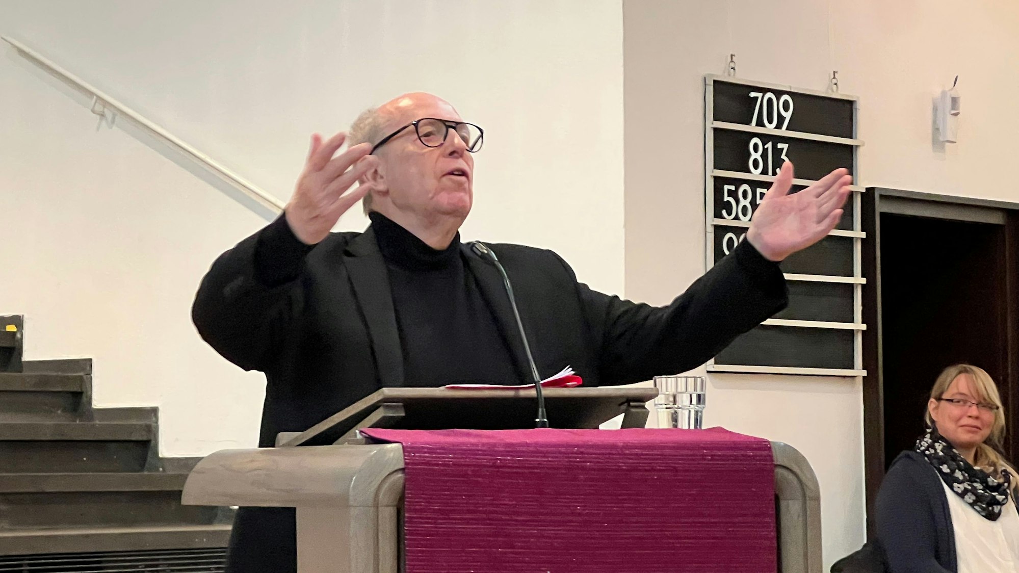 Reiner Calmund in der Christuskirche.