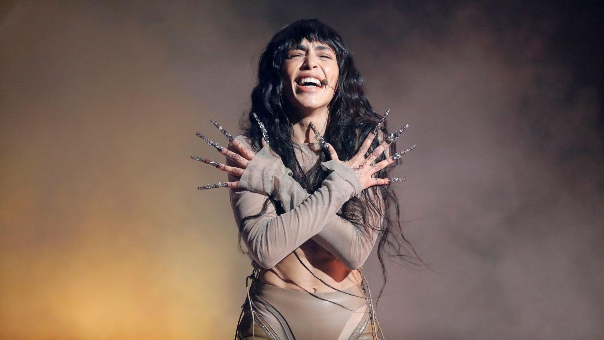 Sängerin Loreen nach ihrem Sieg mit dem Song „Tattoo“.