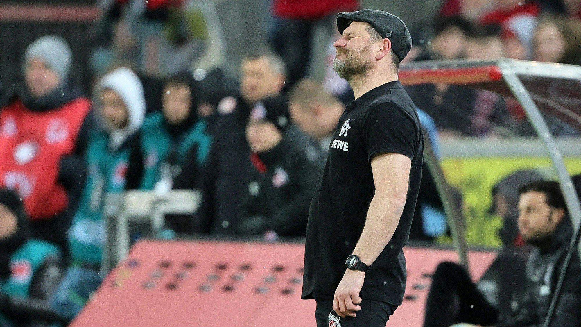 Trainer Steffen Baumgart hatte im Spiel seines 1. FC Köln gegen den VfL Bochum viel zu leiden.