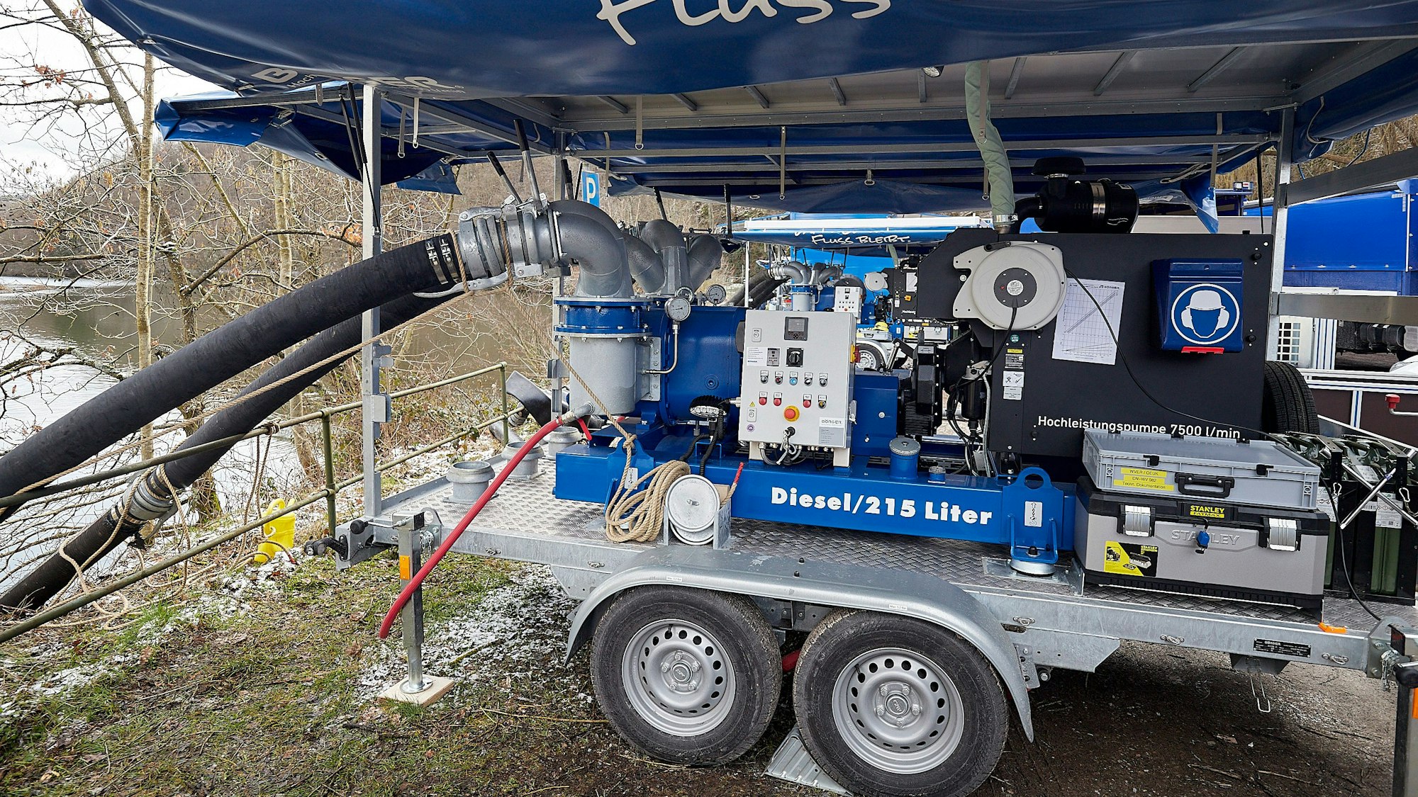 Eine der Hochleistungspumpen, die der WVER angeschafft hat.