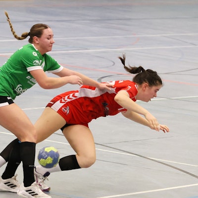 1.FC Köln vs. SG 09 Kirchhof,
Handball, 3. Bundesliga Frauen, rechts: Lea Flohr (1. FC Köln), 29.10.2022, Bild: Herbert Bucco