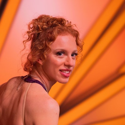 Anna Ermakova, Model, steht nach der RTL-Tanzshow "Let's Dance" im Coloneum.