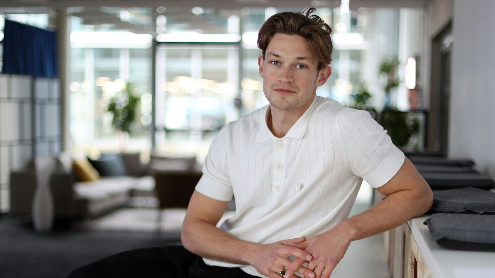 Damian Hardung im Neven DuMont-Haus.