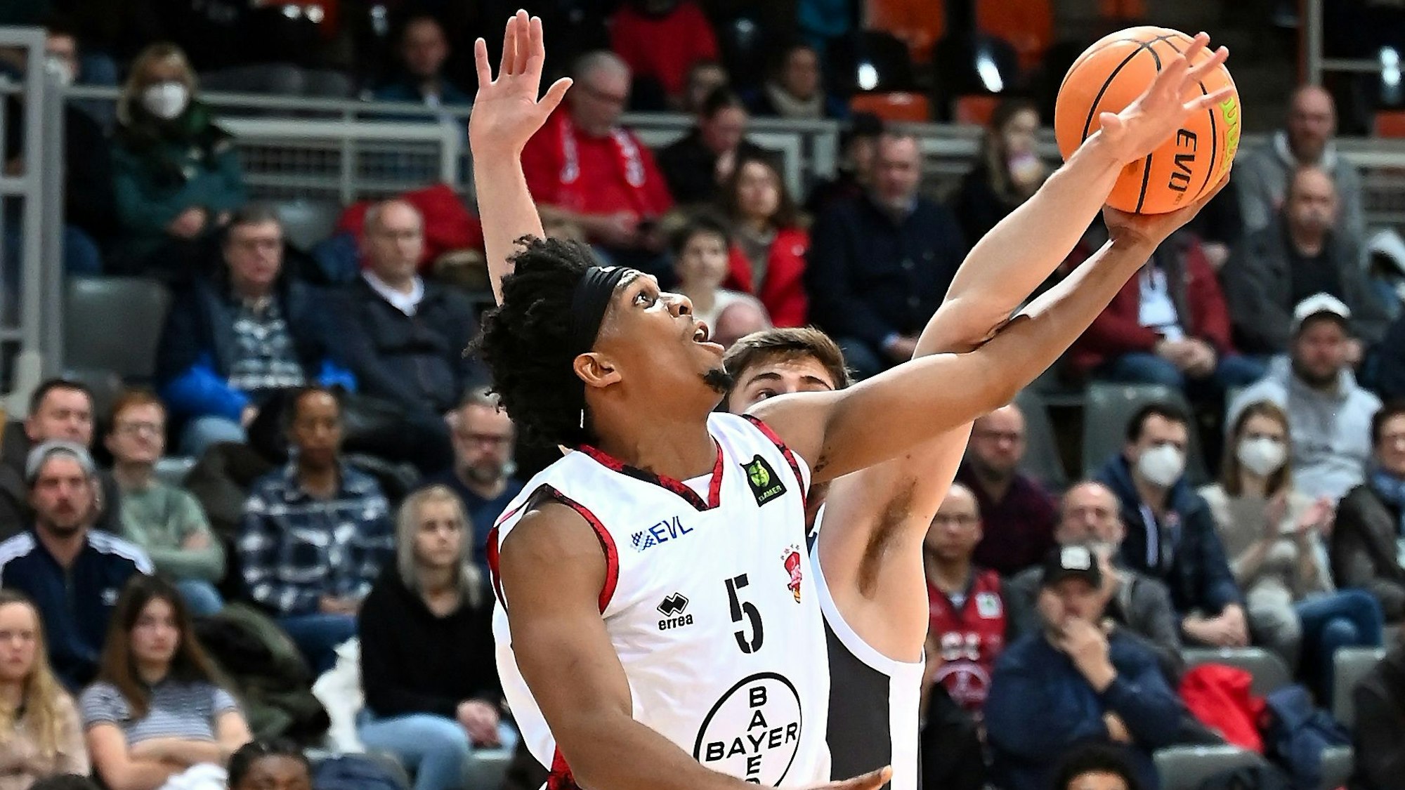 17.12.2022,-Basketball-Bayer Giants Leverkusen-Vechta
vorne: Kadre Gray (Bayer)
Foto: Uli Herhaus