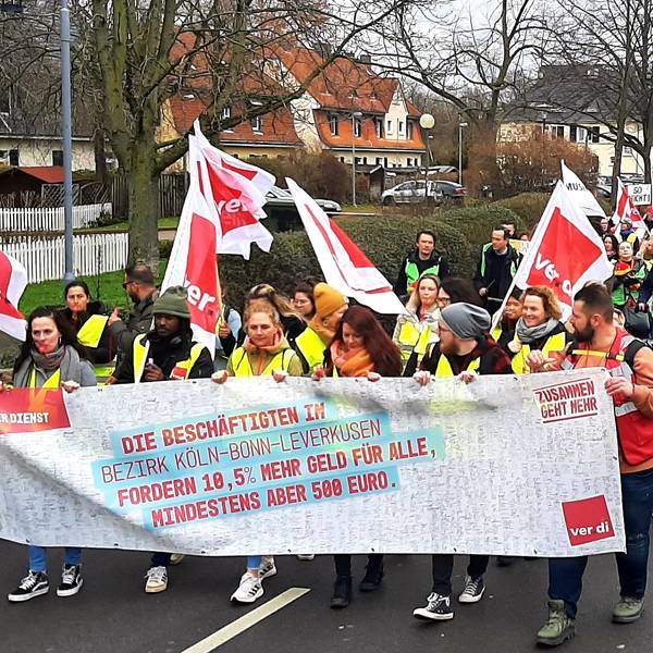 Streik öffentlicher Dienst in Leverkusen
