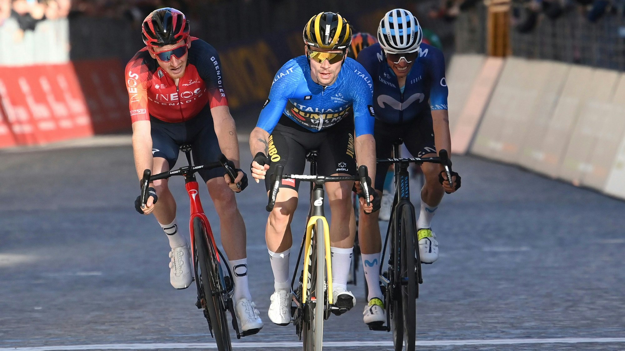 Der Slowene Primoz Roglic gewinnt bei Tirreno-Adriatico eine Etappe.