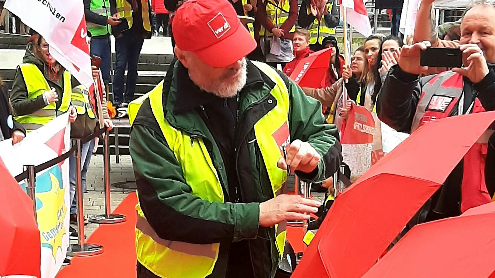 Streik öffentlicher Dienst in Leverkusen.