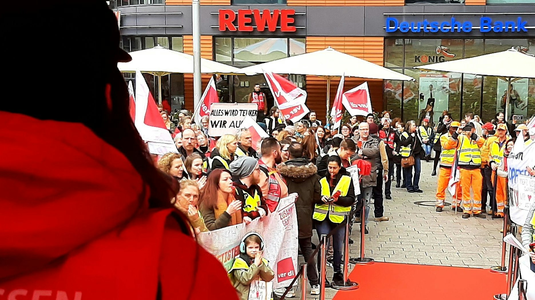 Streik öffentlicher Dienst in Leverkusen.