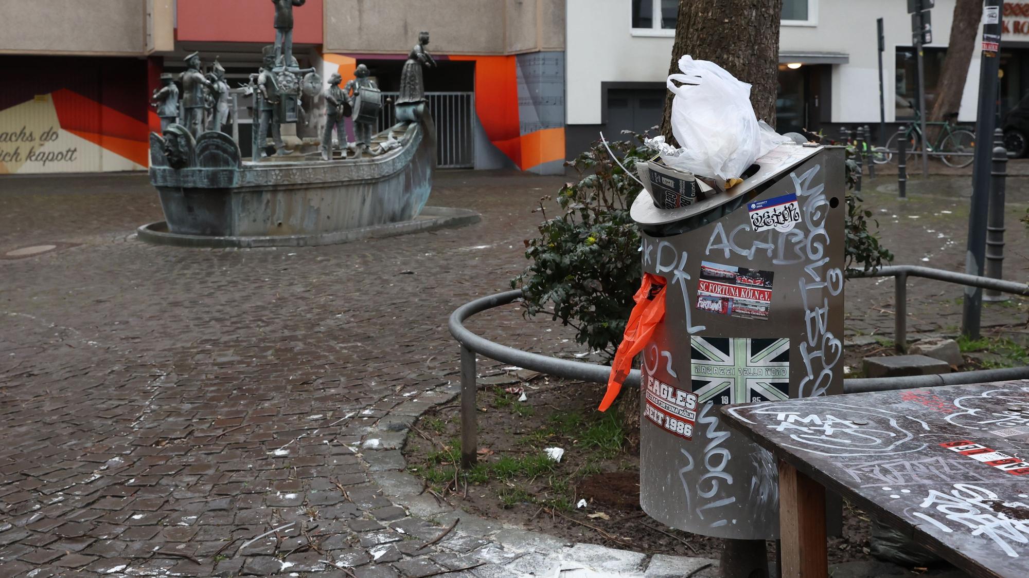 Der Karl-Berbuer-Platz im Kölner Severinsviertel
