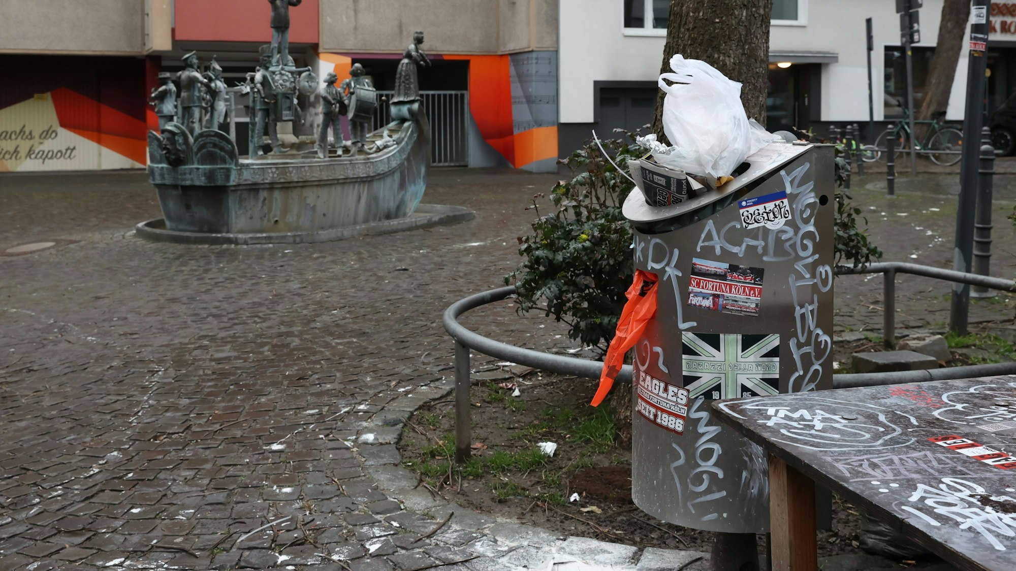 Der Karl-Berbuer-Platz im Kölner Severinsviertel