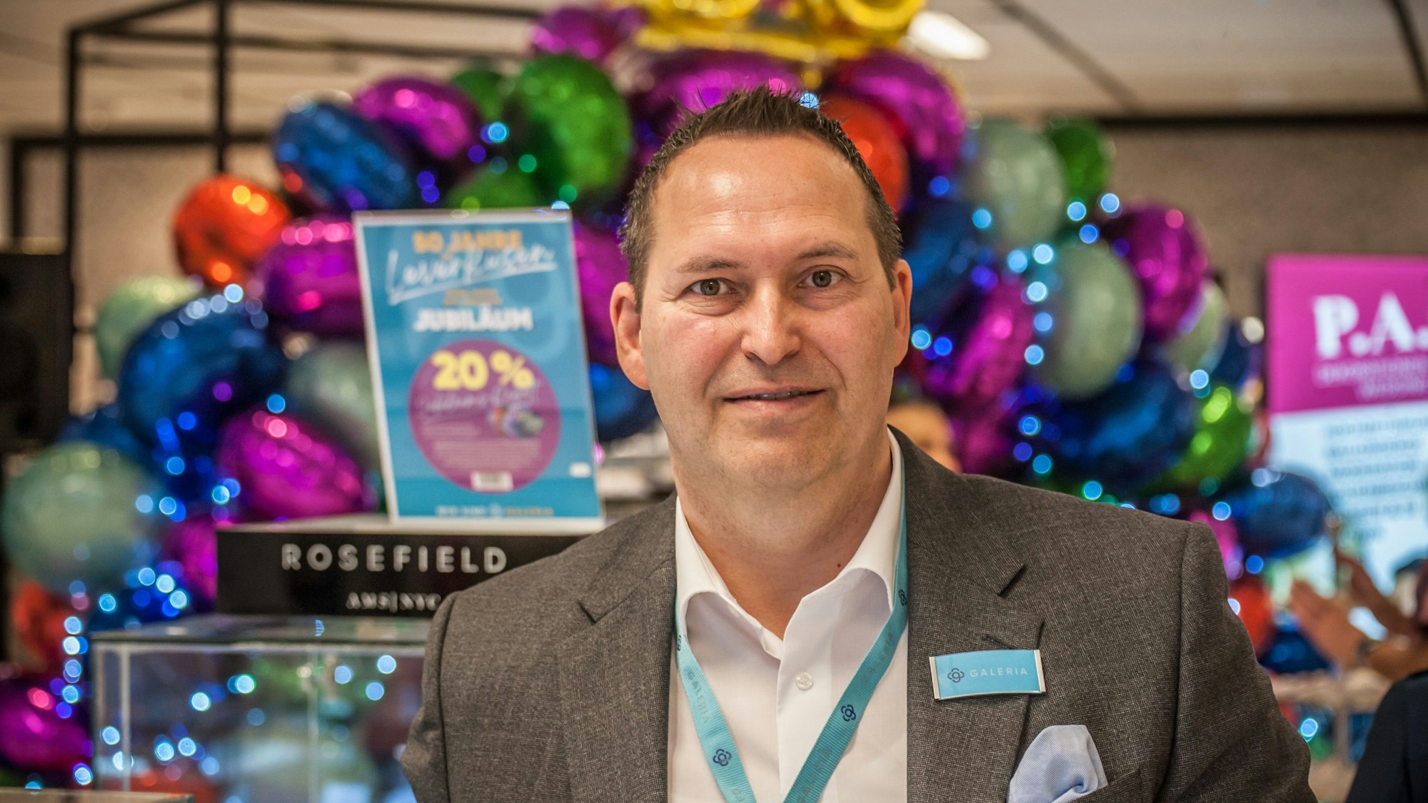 Kaufhof Leverkusen Jubiläum, Leiter: Thomas Przybylski. Foto: Ralf Krieger