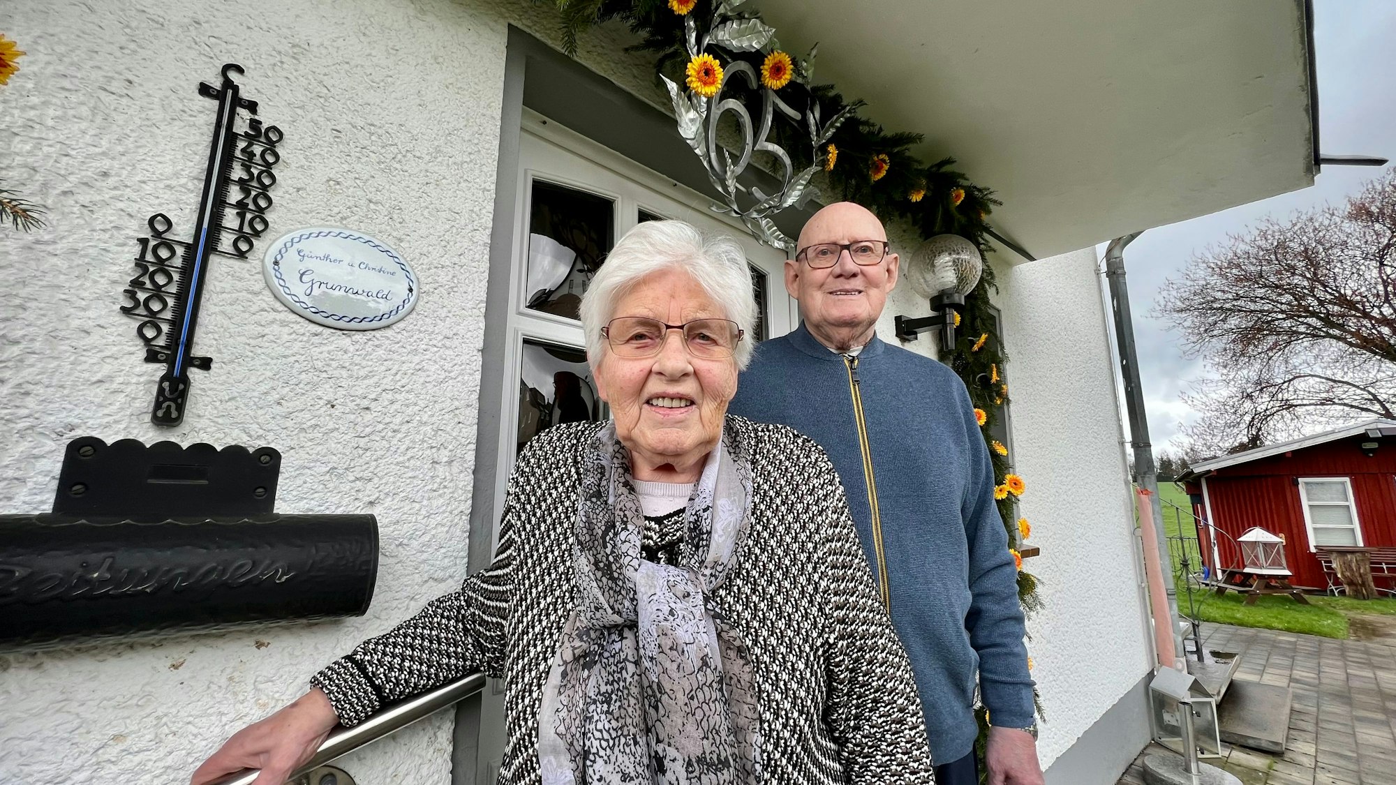 Christine und Günther Grunwald, eiserne Hochzeit, Bremersheide am 15. März 2023