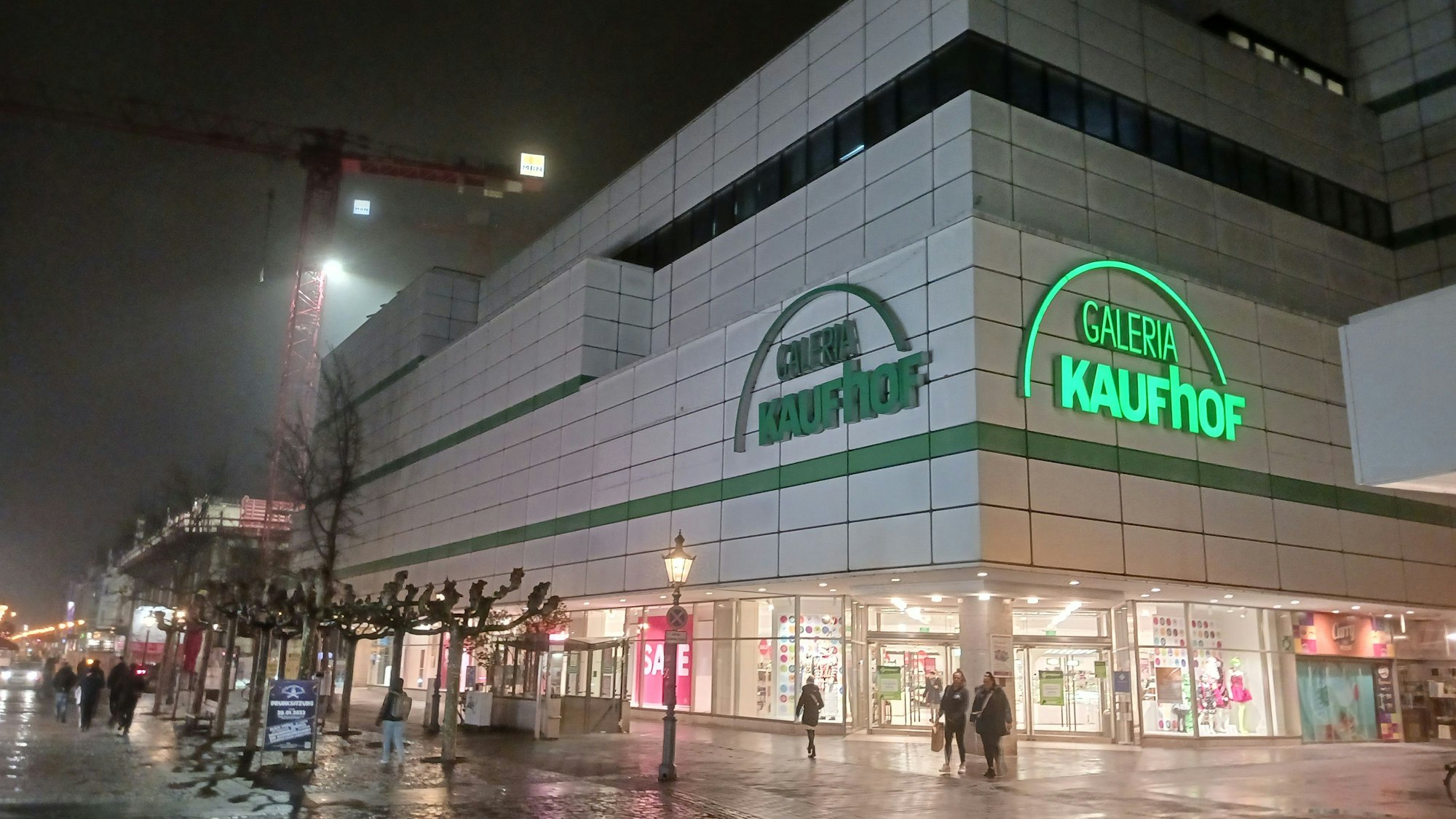 Galeria Kaufhof an der Siegburger Kaiserstraße schließt zum 31. Januar 2024.
