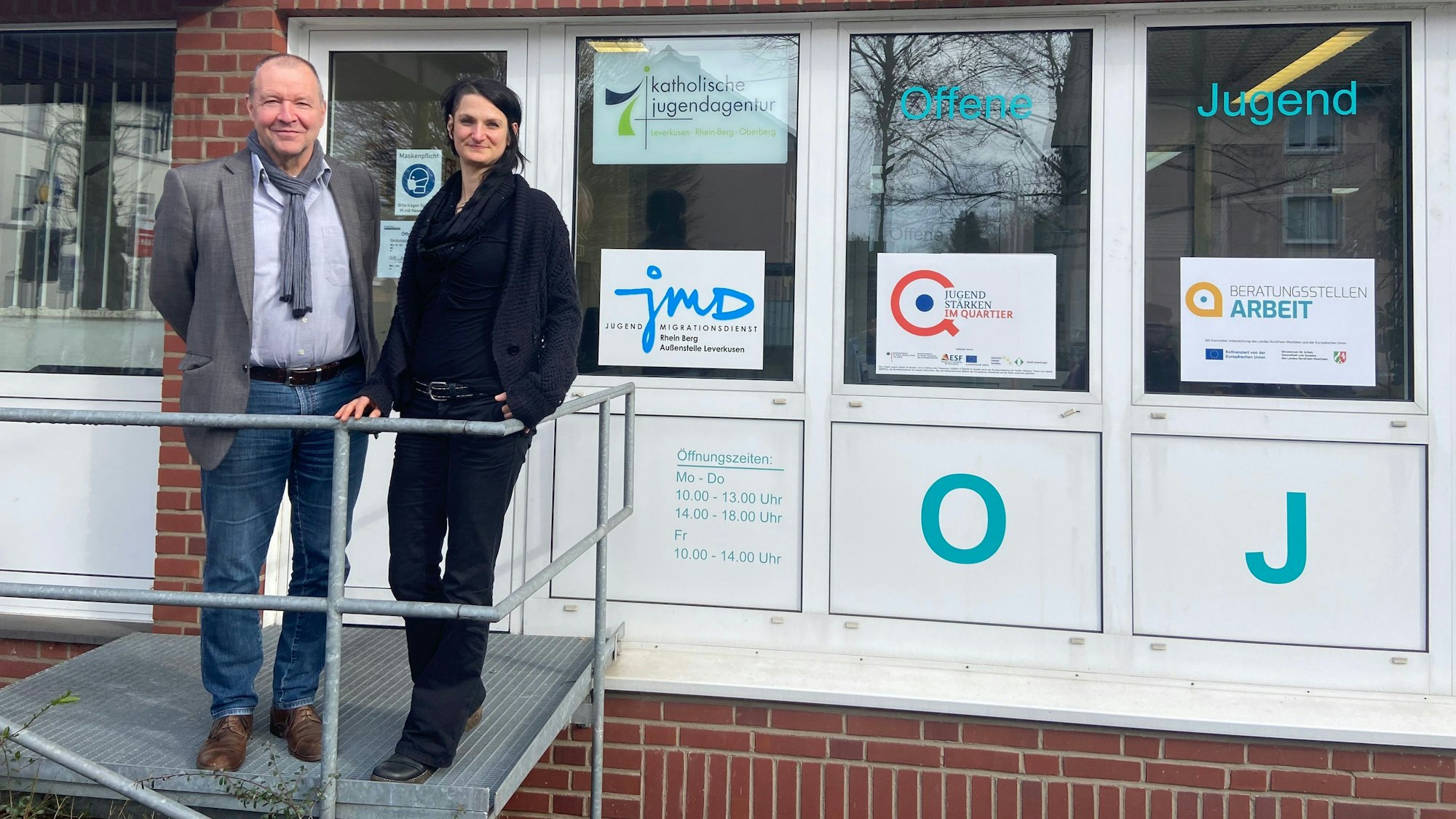 Werner Schmitten, Sabine Terfloth, offene Jugendberatungsstelle Leverkusen