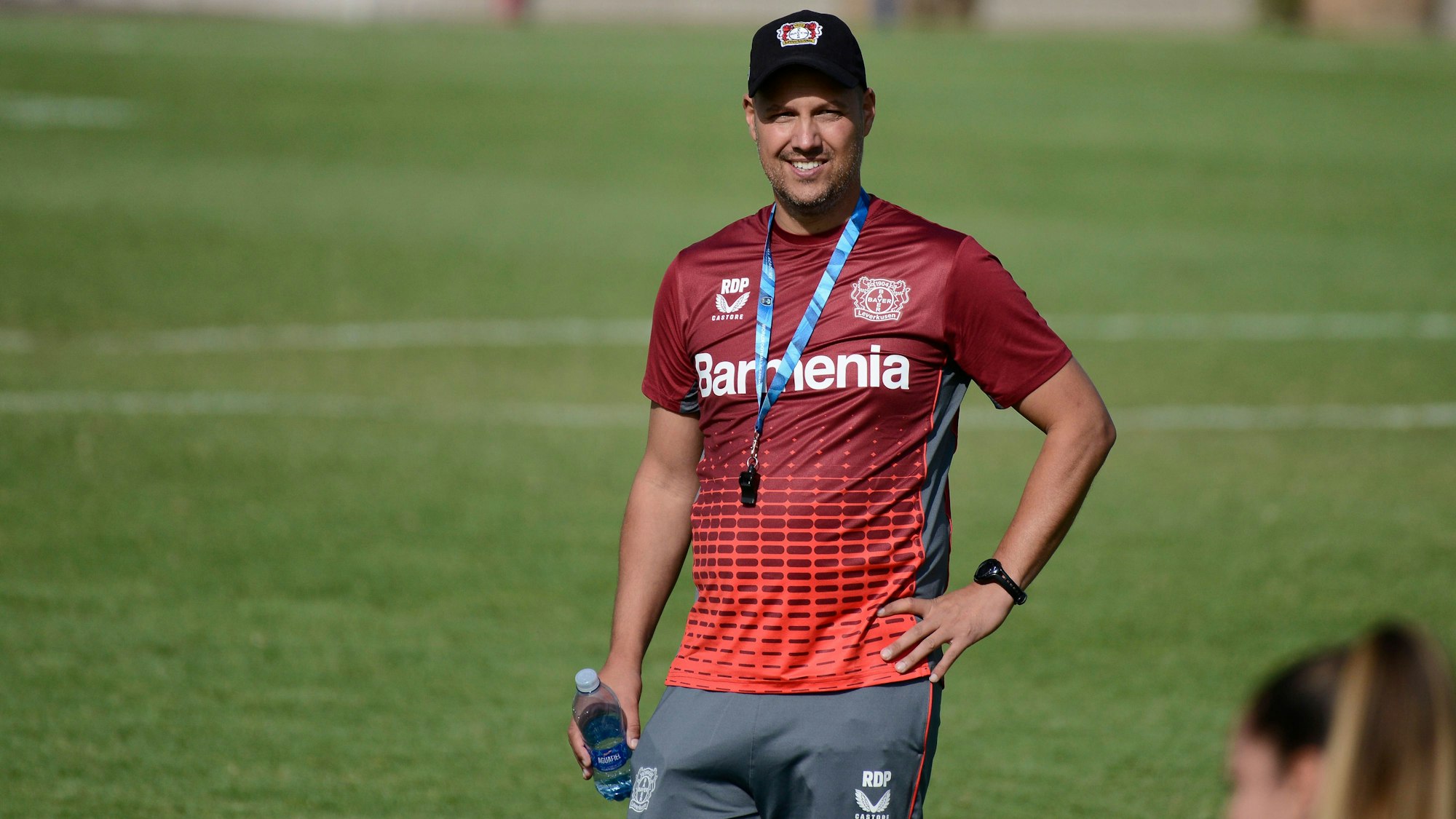 Fußball, Frauen, Bayer Leverkusen Training in Mexiko July 12, 2022, Mexico City, Mexico City, Mexico: July 12, 2022, Mexico City, Mexico: Women s Bayer Leverkusen coach Robert de Pauw during a training before the match between America and Bayer Leverkusen as part of 100 years of Bayer in Mexico. on July 12, 2022 in Mexico City, Mexico. Mexico City Mexico - ZUMAe321 0162805597st Copyright: xCarlosxTischlerx/xEyepixxGroupx