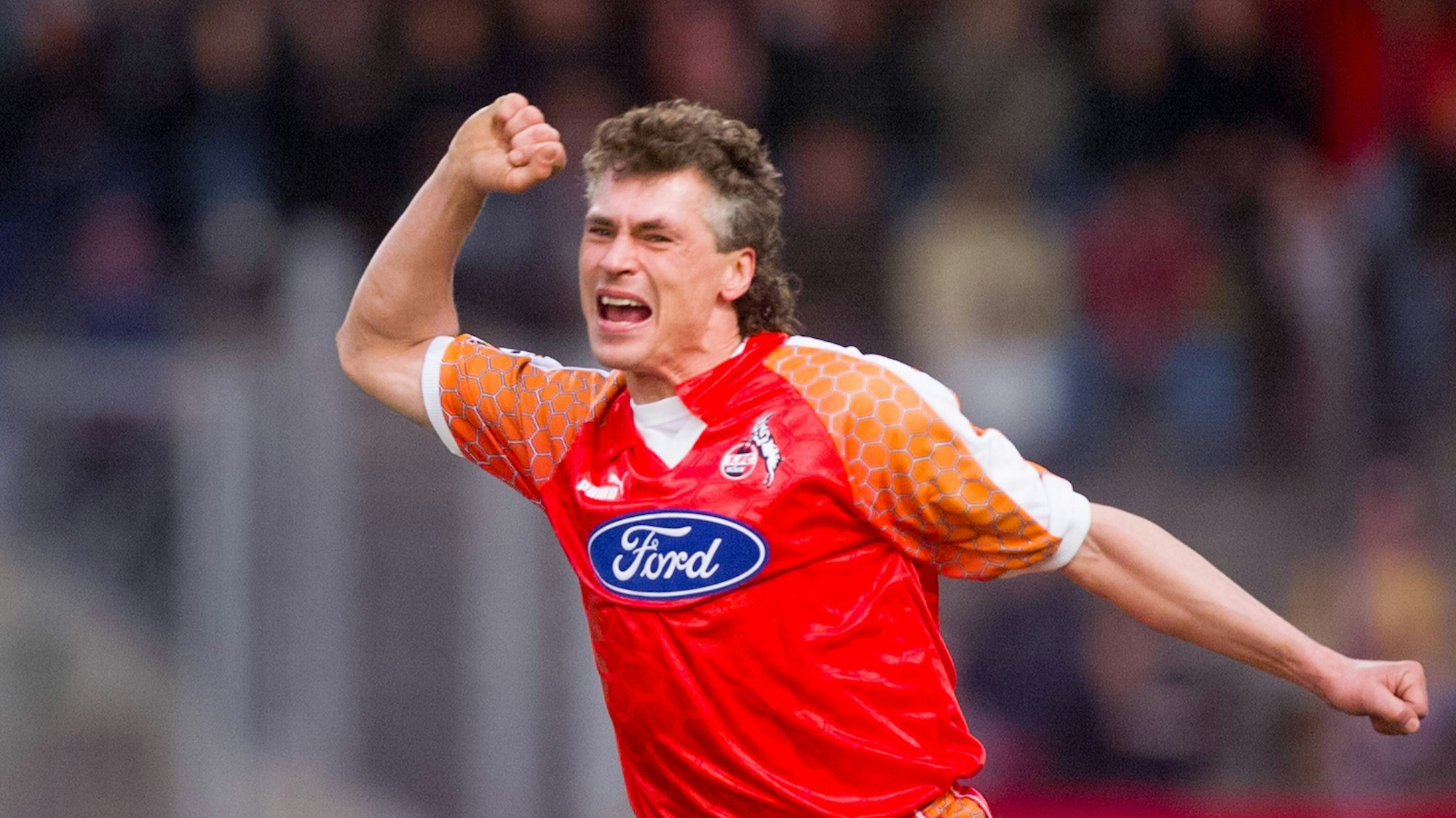 Toni Polster im Trikot des 1.FC Köln.