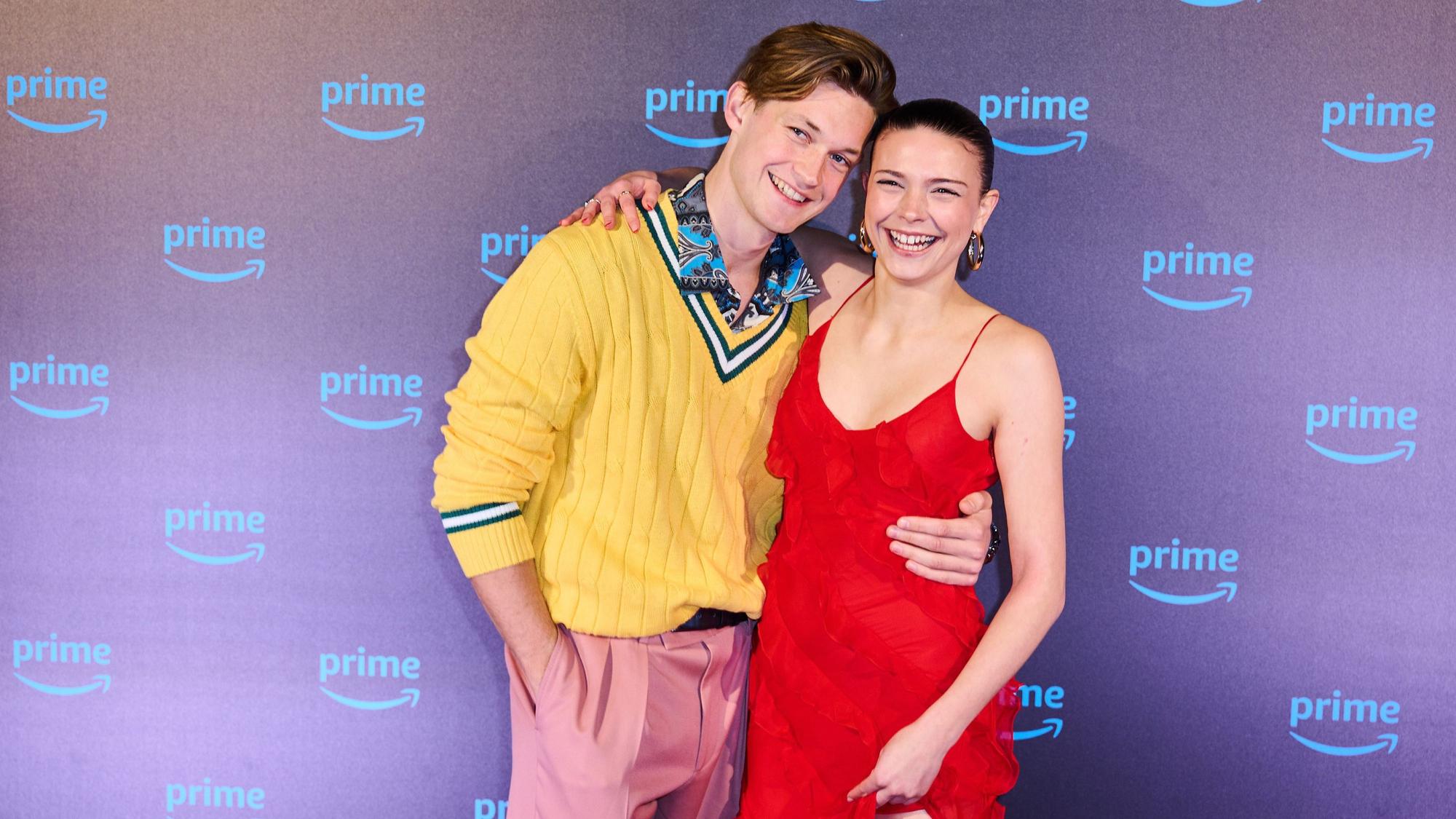 Damian Hardung mit Schauspielerin Harriet Herbig-Matten