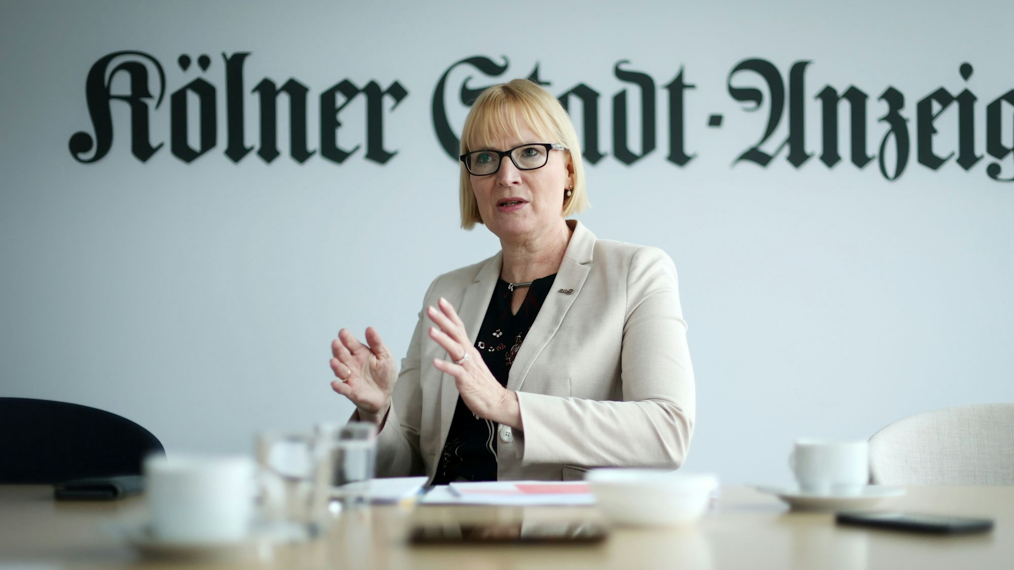 KVB-Chefin Stefanie Haaks Anfang dieses Jahres im KStA-Interview.