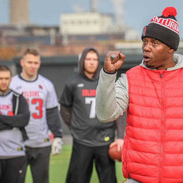 Kahlil Carter beim TryOut der Cologne Centurions